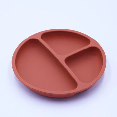 Baby Divided Plates Toddler Silicone Divided Plates Feeding Safe Kids Dishes Dinnerware